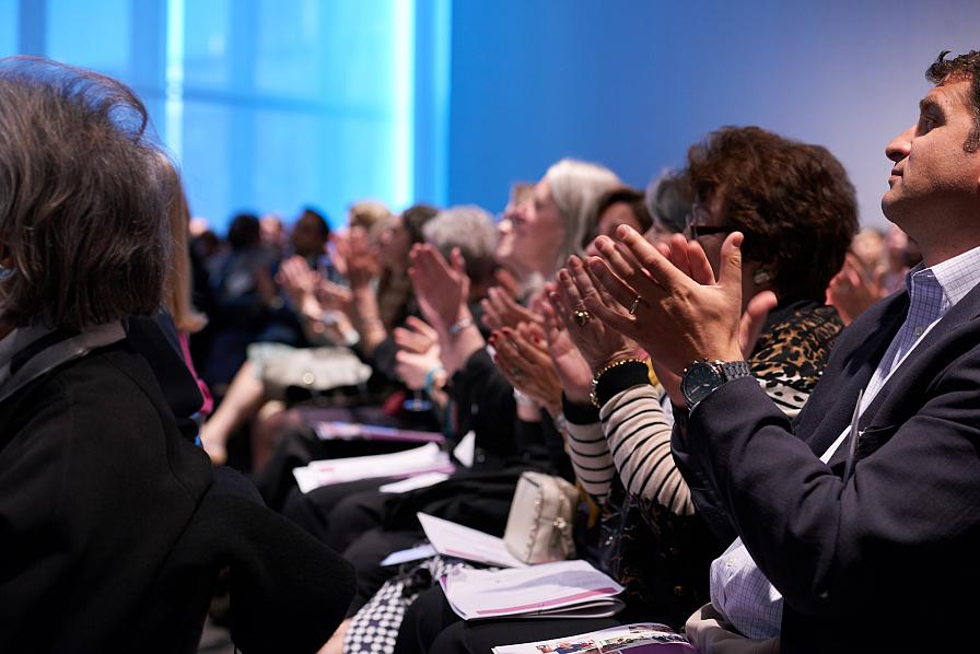 audience clapping at showcase audience clapping at showcase
